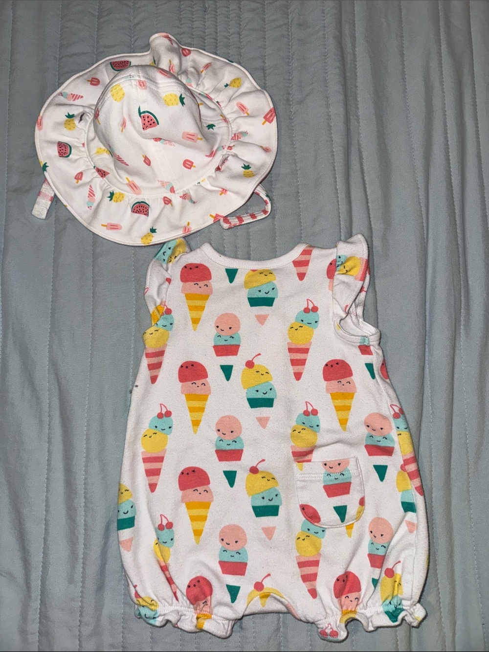 Beachside Outfit with Reversible Sun Hat